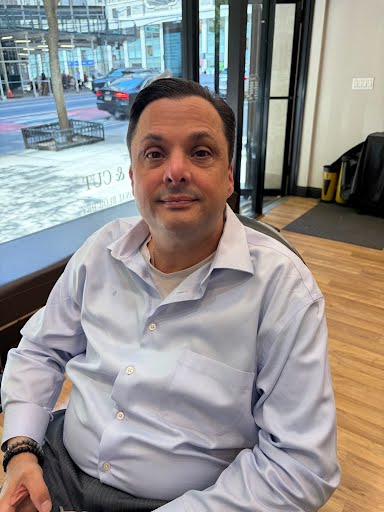 Client at Deja Vu Barbershop