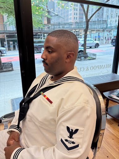 Fresh skin fade at Deja Vu Barbershop