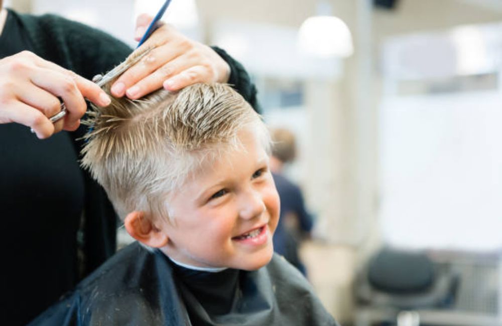 Kids haircut at Deja Vu Barbershop
