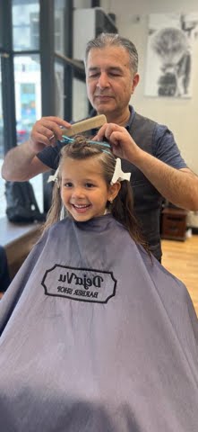Kids haircut at Deja Vu Barbershop