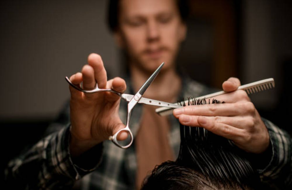 Classic Scissor Cuts In Manhattan, New York